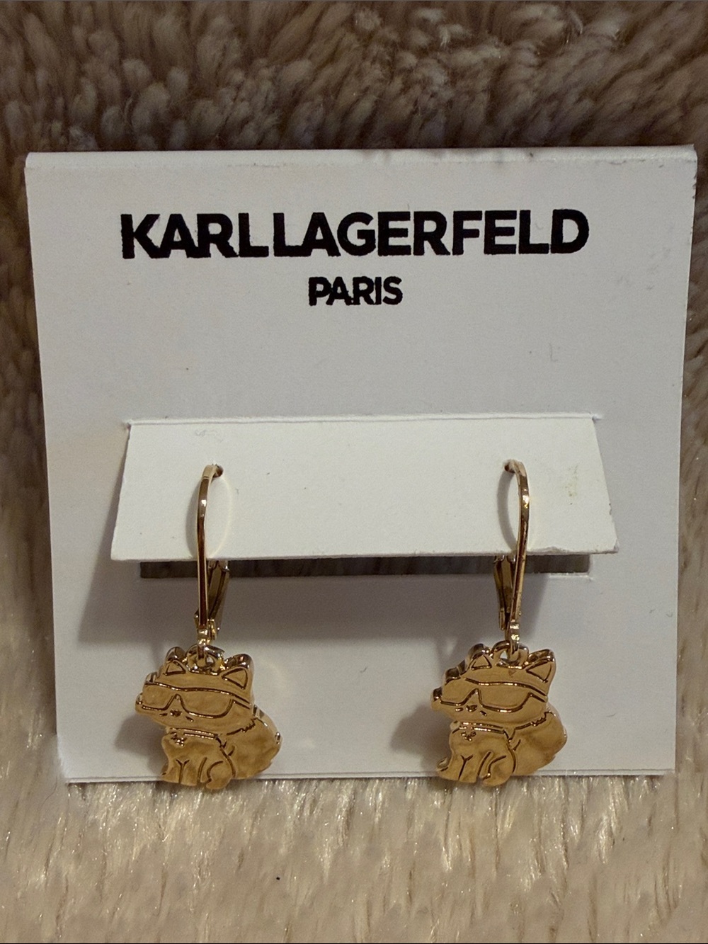 KARL LAGERFELD PARIS Choupette Drop Earrings